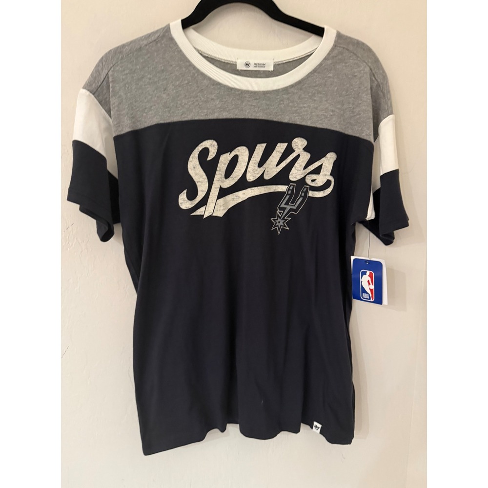 Women's 47 Brand San Antonio Spurs NBA Graphic T-Shirt Size Medium -NWT